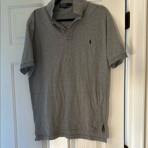 Polo by Ralph Lauren Gray Polo Shirt Casual Cotton Blend